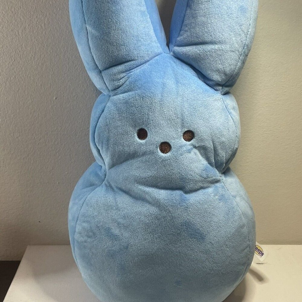 Peeps Bunny Plush Bunny Rabbit Large 17” Stuffed Animal Easter 2019 Blue
